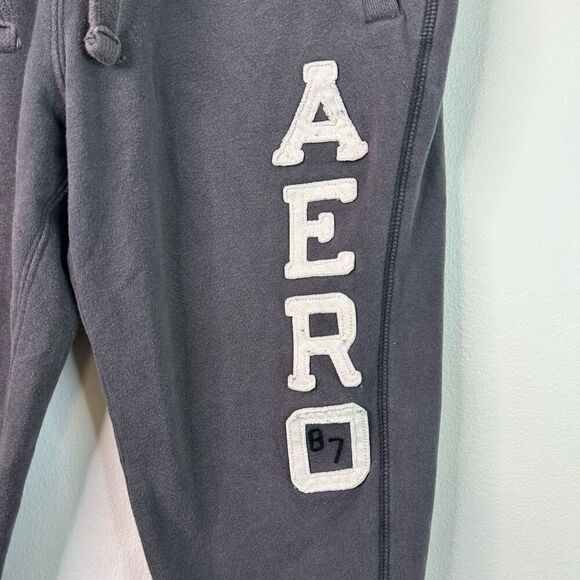 Vintage Y2K Aeropostale Blue Workout Lounge Pants Women's Small Distressed - Picture 2 of 11